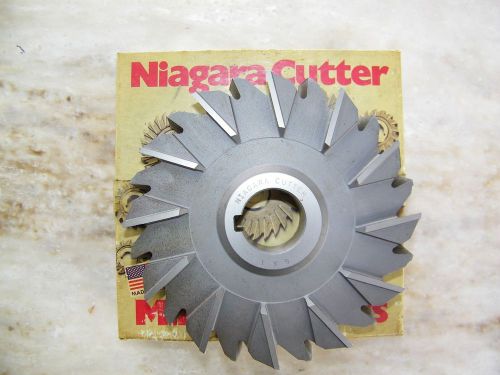 NIAGARA CUTTER -STAGGERED 24 TEETH-SIDE MILLING CUTTER -6 x 1 x 1 1/4,  NOS, USA
