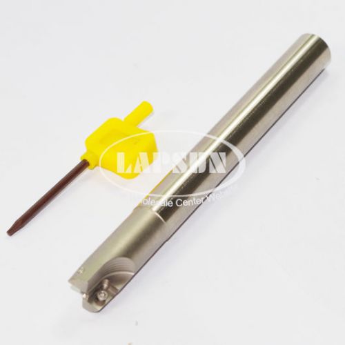 16mm round indexable end milling tool holder rpmt1003 insert 2 flute + 1 key us for sale