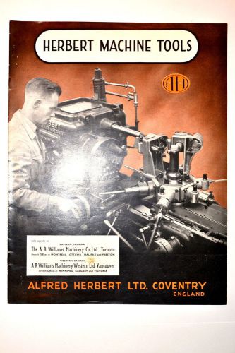 ALFRED HERBERT MACHINE TOOLS CATALOG 1950 #RR292 lathe milling machine drilling