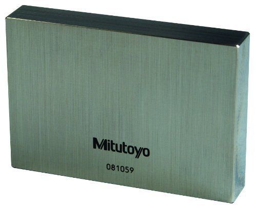 Mitutoyo 611145-516 Steel Rectangular Gage Block, ASME Grade K, 0.105&#034; Length