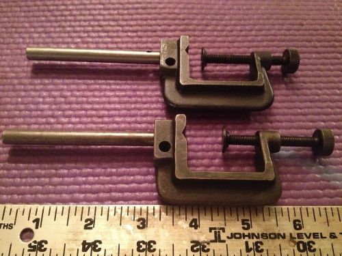 Machinist lathe tools lot of 2 starrett indicator clamps / parts for sale