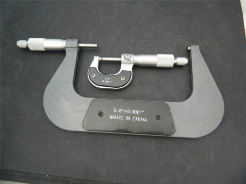 Lot of 2 Procheck Micrometers .0001&#034; 0-1&#034; 5-6&#034;