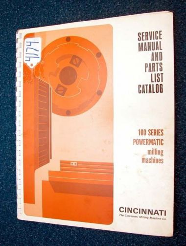 Cincinnati serv.&amp; parts #100 miler plain and with hydraulicrise and fall inv4174 for sale