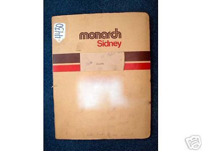 Monarch operator&#039;s manual 10&#034; model ee precision lathe for sale