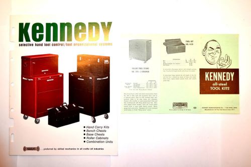 Vintage KENNEDY Mechanics Machinists Tool Chest Box Cabinet CATALOG #RR574