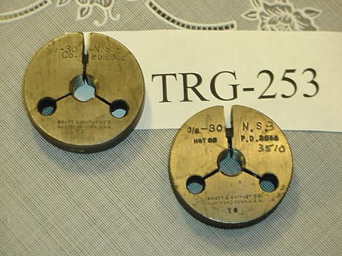 Thread Ring Gage Set 3/8-30 NS GO &amp; NOGO TRG-253