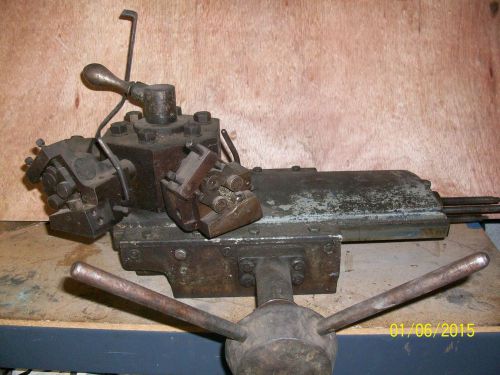 Clausing atlas 7616 Turret tailstock metal lathe 6 position off of 12&#034; Lathe