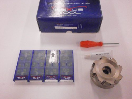 NEXUS Tool 3&#034; APKT 11T308 Indexable Face Mill Carbide Inserts PVD 202 KIT 979SO