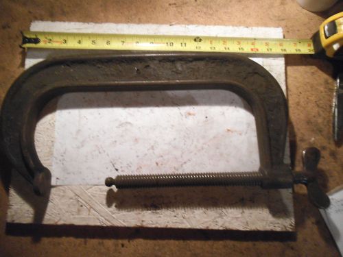 C-clamp 13&#034; deep throat heavy duty- used (clamp head missing) for sale