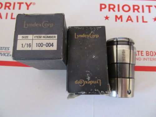 LYNDEX 100-004 1/16  COLLET LYN 100-004 Lot of 2