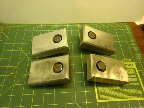 4 jaw chuck aluminum spacer blocks (set of 4) 4-1/32 x 2-7/16 x 1&#034; #52757 for sale