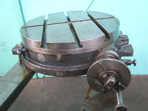 Brown &amp; sharpe 18&#034; rotary table good condition with dividing attachment for sale