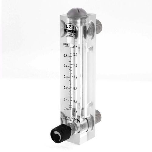 New 1/2&#034; pt thread 0.05-0.5gpm 0.2-2lmp water liquid flow meter flowmeter for sale