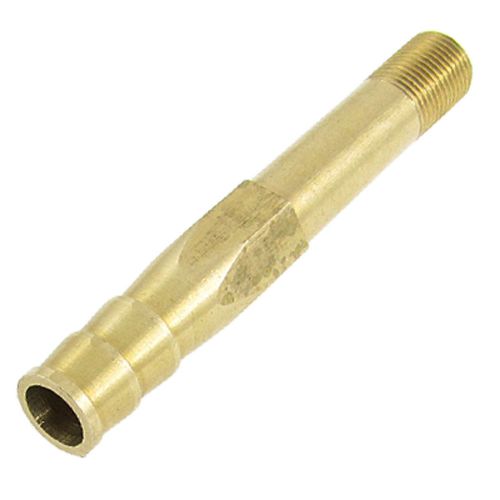 Gold tone brass 9mm dia male fine thread mould pipe nipple for sale