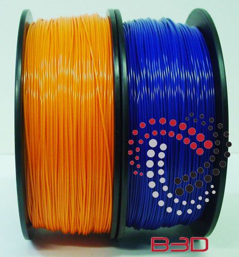 1.75 mm Filament 4 3D Printer. ABS ORANGE &amp; BLUE 4 Repraper, Reprap, MakerBot