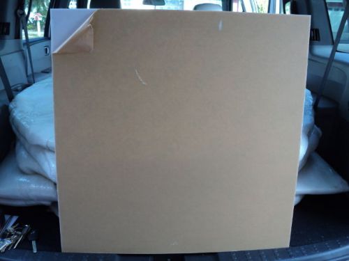 Opaque  white cast acrylic plexiglass sheets -  25 1/2&#034; x 25 1/2&#034; x 1/8&#034; thick for sale