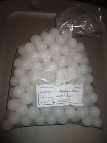 New lot of 200 polypropylene 1&#034; natural float balls, new for sale