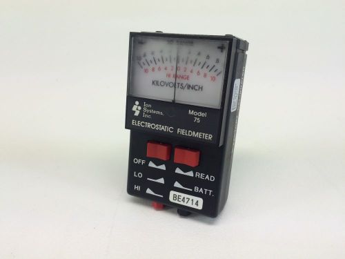 ION SYSTEMS 75 ELECTROSTATIC FIELDMETER