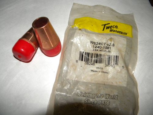 Genuine Tweco WS24CT-62-S GMAW (MIG) Nozzles - Pkg of 2