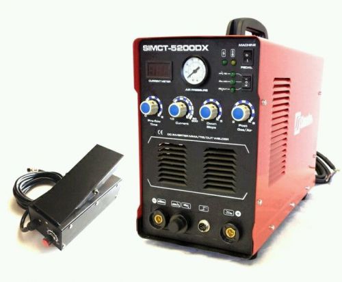 SIMADRE 5200DX 50A PLASMA CUTTER 200A TIG ARC MMA WELDER and FT PEDAL
