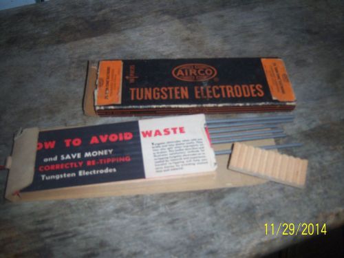 Airco Tungsten Electrodes 2% Thor-Tung Welding Electrodes Never Used    Vintage