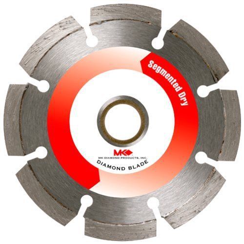 Mk diamond 154249 premium gold 4-inch dry cutting segmented saw blade with 5/8-i for sale