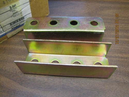 New lot of 2 kindorf t &amp; b b-941 galv-krom steel joiner channel 6&#034;l x 1-3/4&#034;w for sale