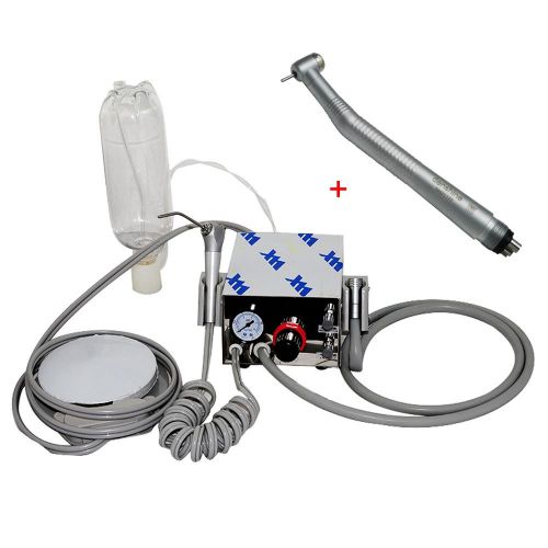 Portable dental turbine unit air compressor + fast high speed handpiece 1w 4h ce for sale