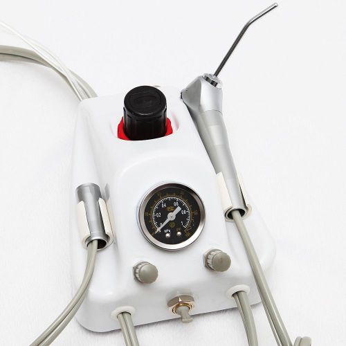 Portable Dental Air Turbine Unit Work with Compressor 2 Hole Handpiece Adapter