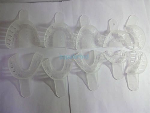Plastic Dental Impression Trays Denture Instrument 10pcs