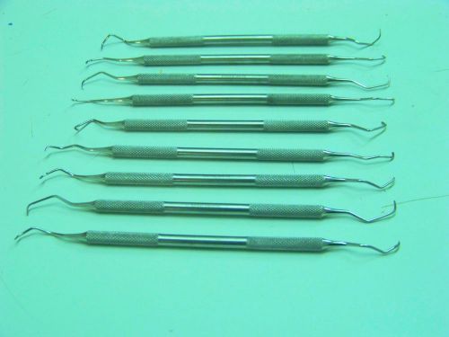 9 Gracey Curette Set Dental Surgical Instruments          German Stainless Steel