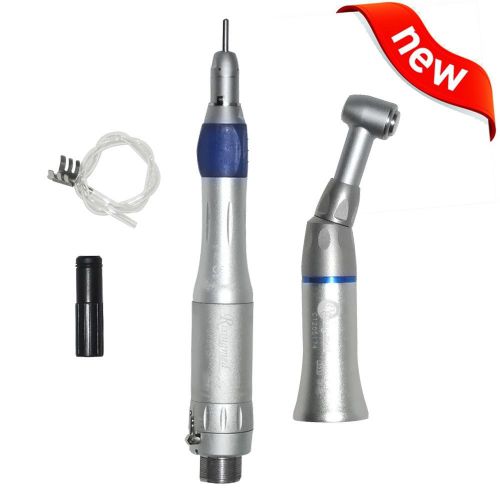 Dental Slow Low Speed Handpiece Push Button 2H E-type Complete Set Kit 2 Hole ss