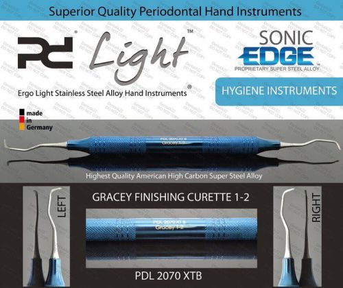 Standard gracey 1/2 curette, ergolight steel alloy dental perio instrument for sale