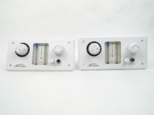 2 Accutron Ultra PC Cabinet Mount Dental Nitrous Oxide N2O Flowmeter Monitors