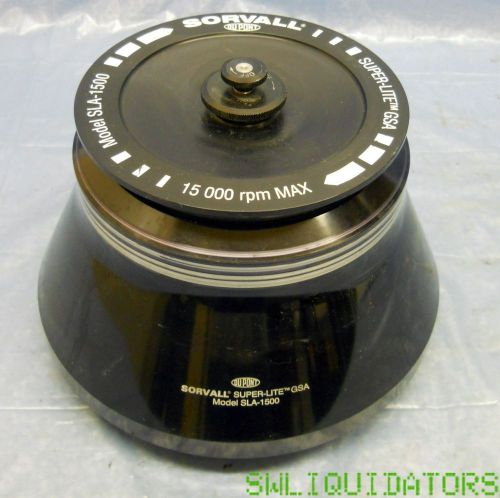 Sorvall SLA-1500 rotor with lid BLACK anodized aluminum SUPER-LITE