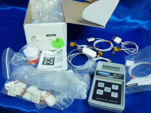 Omega Digital Platinum Thermometer 450-APT Many Extras