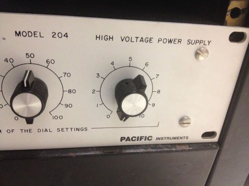 PACIFIC INSTRUMENTS -MODEL 204 -HIGH  VOLTAGE POWER SUPPLY
