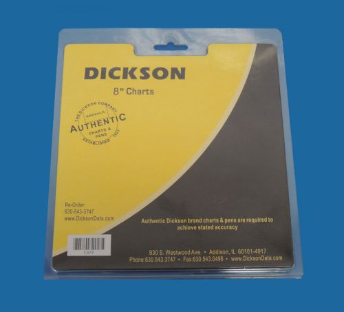 Lot 60 NEW Dickson 8&#034; Circular 7-Day Chart Paper 5-40C 0-100 RH C479 / Avail QTY