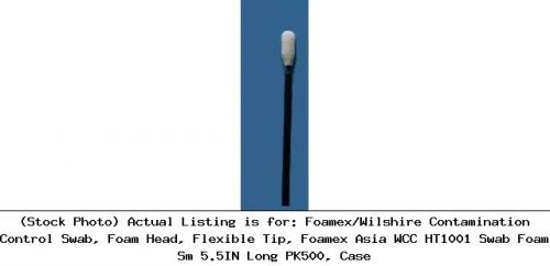 Foamex/Wilshire Contamination Control Swab, Foam Head, Flexible Tip, : HT1001