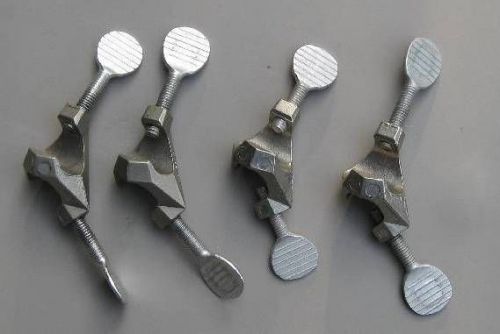 Fisher laboratory lab 90-degree right angle connector clamp lot x4 for sale