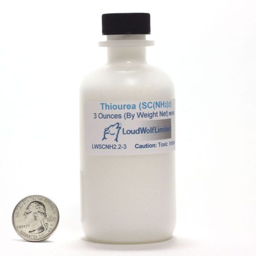 Thiourea  cs(nh2)2  3 ounces  ships in screw-top bottle - ships free from usa for sale
