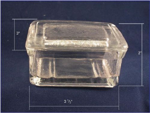 Glass slide box w/ cover: holds up to 10 slides for sale