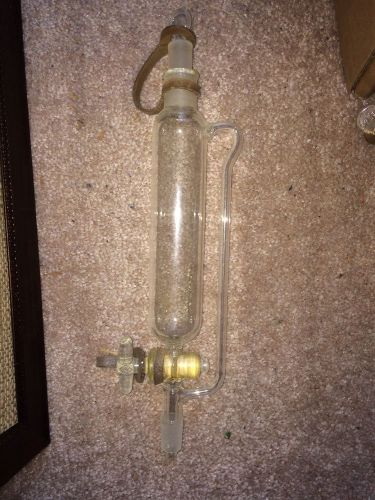 Pyrex Cylindrical Separatory Funnel, 250ML Pressure Equalizing, Glass Stopcock