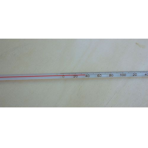 Glass Thermometer 0-200 Degrees Celsius No Mercury Hg Red Spirit