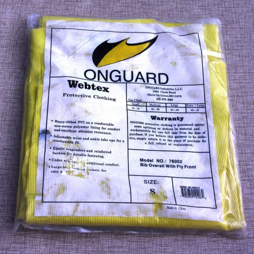 Onguard Industries Yellow Webtex .65 mm Polyester &amp; PVC Rain Bib Pants