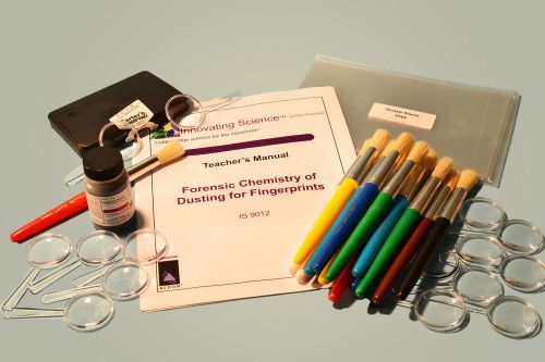 Forensic chemistry of dusting for fingerprints classroom kit for sale