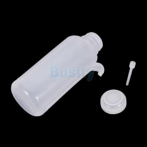 500ml Capacity Cylinder Body White Plastic Lab Bottle Squeeze Dispensing Bottle