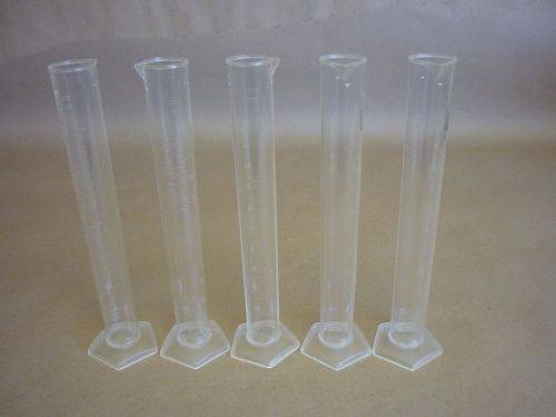 Lot of 5 vwr graduated cylinder 1000 ml pmp new for sale