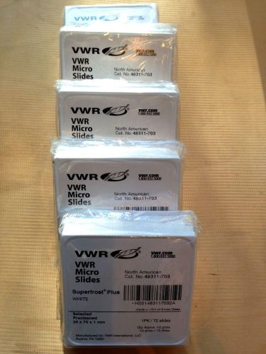 Vwr micro slides, superfrost plus white, 25 x 75 x 1 mm for sale