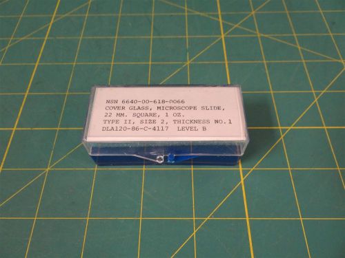 Pack of 150 microscope slide covers - 22mm x 22mm type 2 / size 2 /thickness #1 for sale